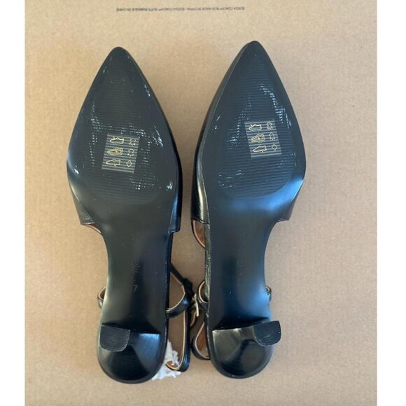 Madewell The Debbie Slingback Pump in True Black, Size 7 - Picture 11 of 11